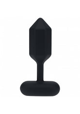 LEVELZ - Hexagonal Vibrating Silicone Anal Plug - Large - Black